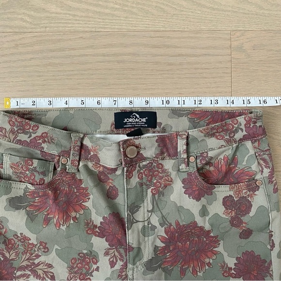 High Rise Floral Jean Leggings - Picture 10 of 15